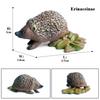 Oenux Simulation Wild Jungle Forest Animals Hedgehog Model Action Figures Cake Topper Party Favor Cute Education Kid Toy Gift