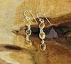 Solid 925 Sterling Silver Citrine Gemstone Handmade Women Dangler Earrings Gift For Her