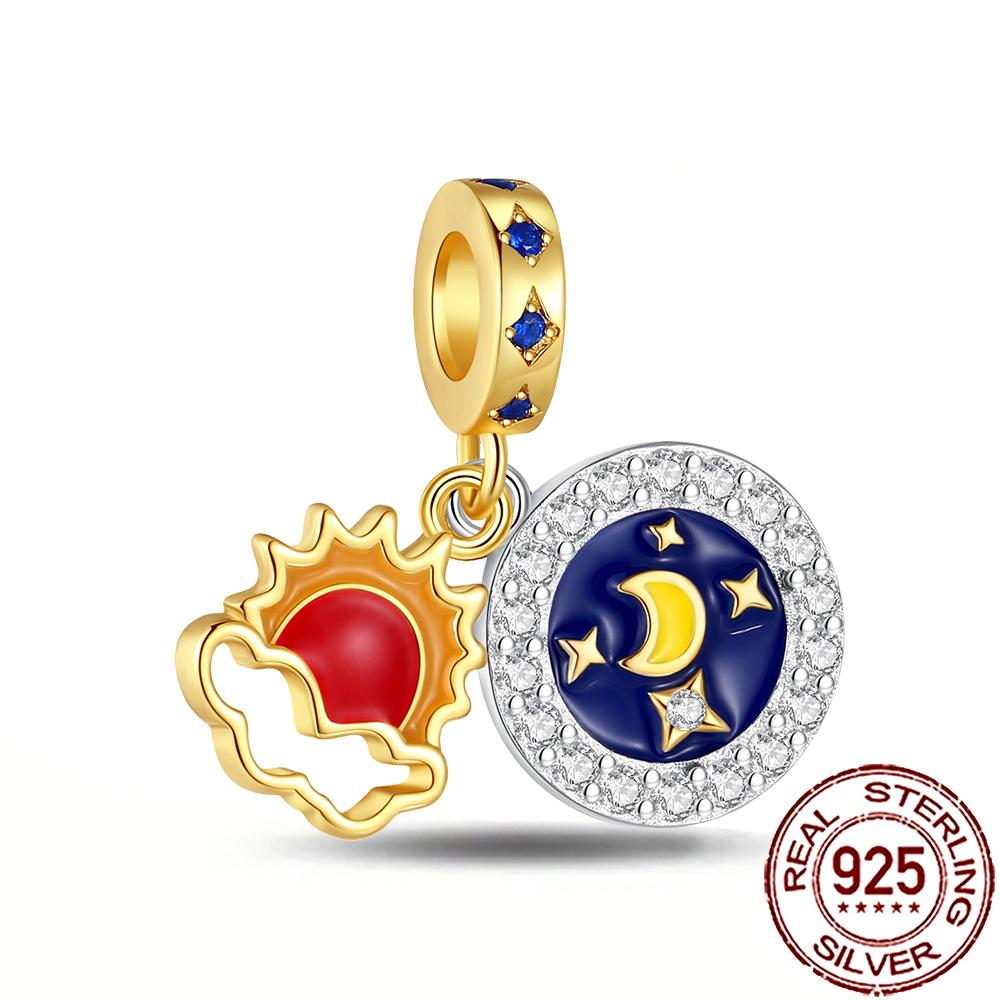 New Charms Copper Dream Catcher Cross Clover Angle Wing Heart Beads Fit Origina Bracelet Necklace Diy Jewelry