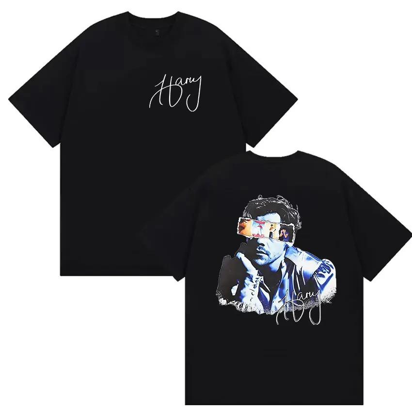 Unisex Retro Style Hip Hop Clothing Rapper Harry Styles Tour 2026 Graphic T Shirt T-shirt Casual Cotton Short Sleeve Tshirts Y2K