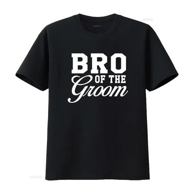 Bro Brother Of The Groom Wedding Party T Shirt Vintage Washed Homme Designer Clothes Breathable Streetwear Comfortable Fashion