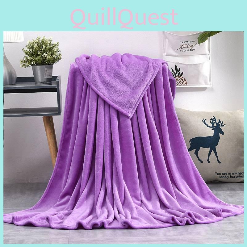 Oversized Simple Solid Color Soft Plush Blanket For Napping Sofa And Use Bedroom