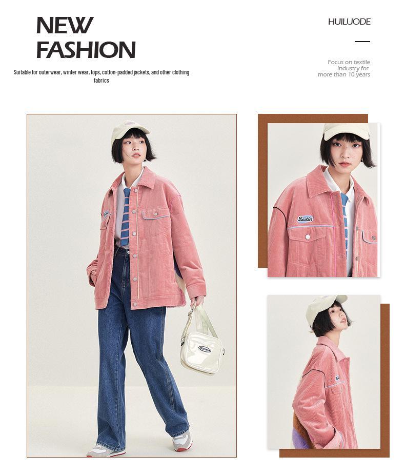 European Cotton Velvet & Stretch Knit Corduroy: 8-Wale Microfiber Stripe Fabric