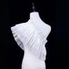 Women Ruffled Mesh False Collar Shrug Japanese Anime Girls Shoulder Wrap Shawl Vintage Capelet Halloween Props Costume