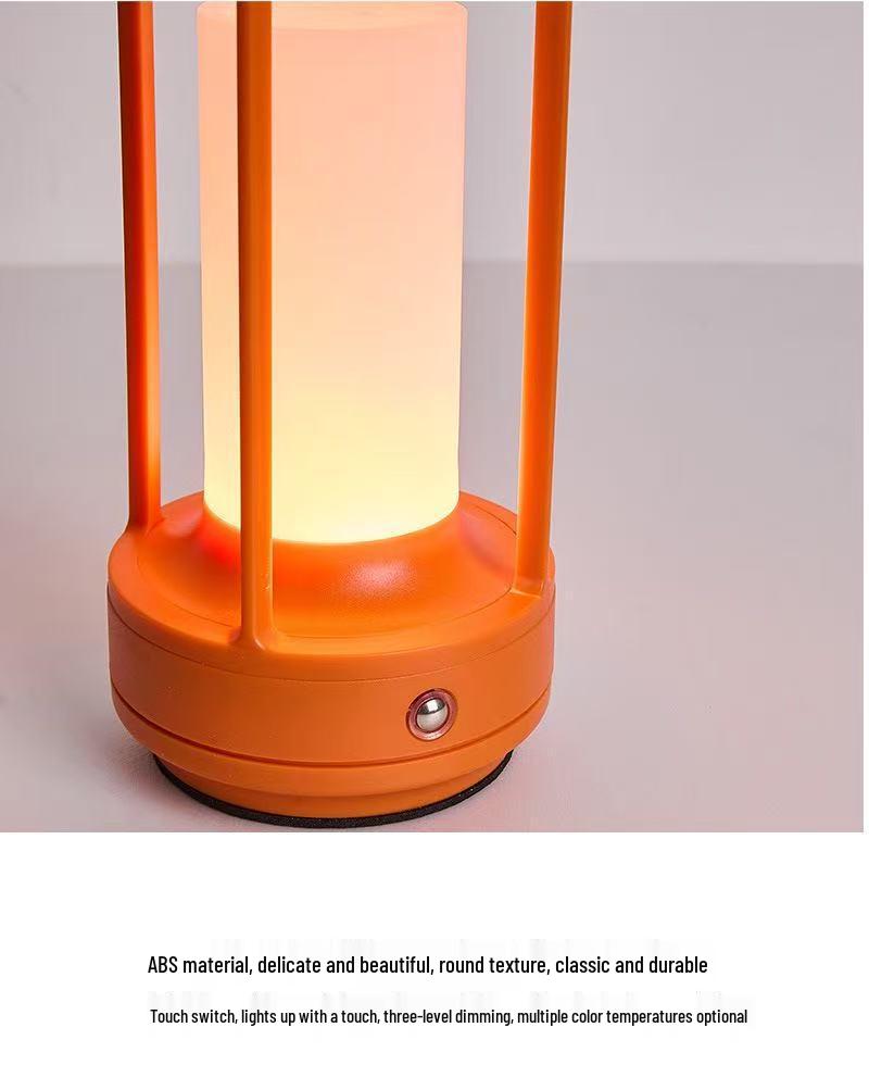 Creative Macaron Color LED Table Lamp: USB Rechargeable, Plug-in, Portable Camping & Cartoon Atmosphere Night Light