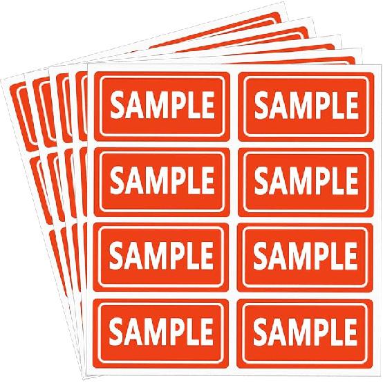 Sample Inventory Labels,Try Me Stickers 2x1 Inch Rectangle Adhesive Labels for Shipping and Inventory,Total 504 Per Pack. 2x1 Inch