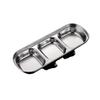 Qianxing Stainless Steel 3-Compartment Dipping Sauce Dishes