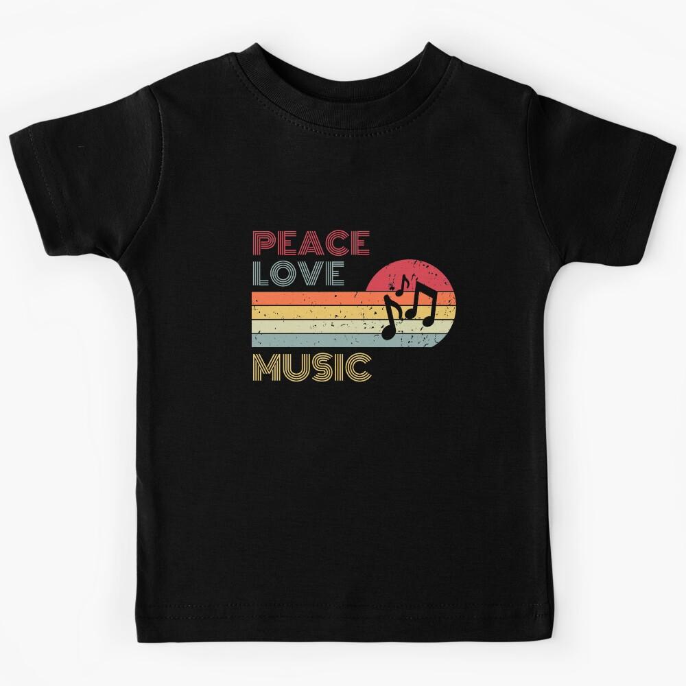 Peace Love Music Kids T-Shirt 170