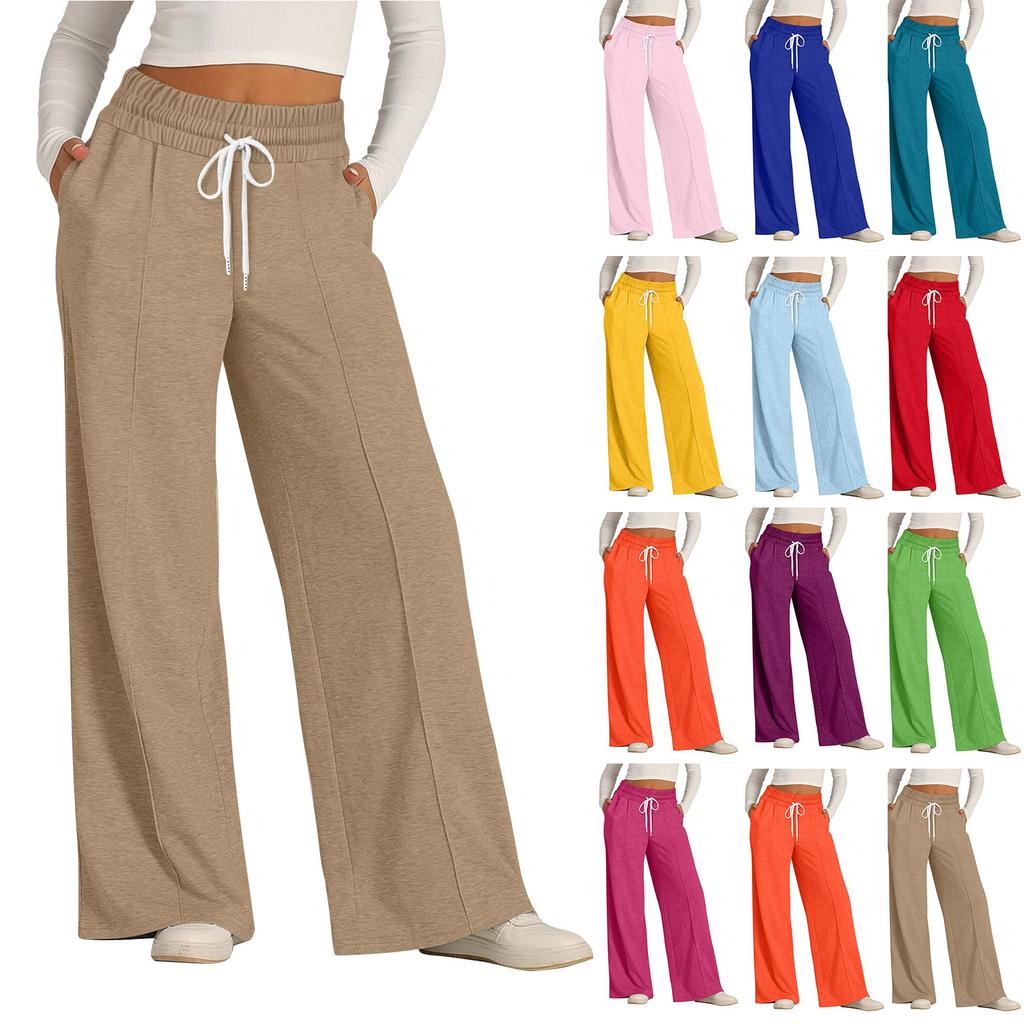 Women's High Waisted Wide Leg Sweatpants Casual Jogger Pants