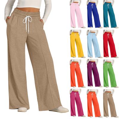 Women's High Waisted Wide Leg Sweatpants Casual Jogger Pants