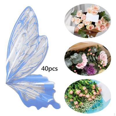 40 pezzi di carta da regalo per bouquet, decorazioni per confezioni fai da te creative per l'anniversario