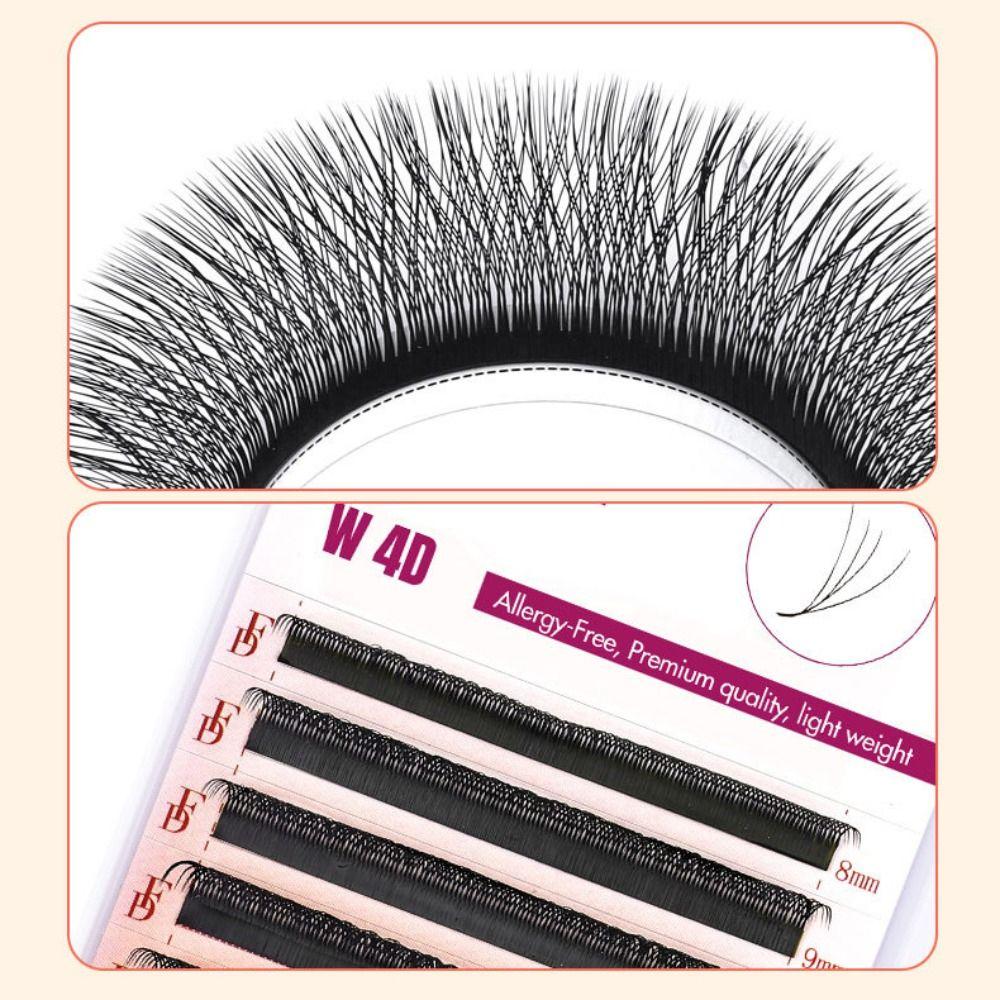 C Curl Eyelashes Extensions 4D W Shaped Faux Lashes Natural False Eyelashes  Women