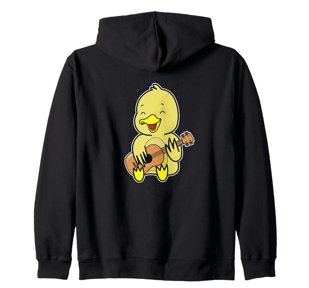 Duck Playing Guitar Zip Hoodie