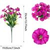 Artificial Morning Glory and Eucalyptus Flower Bouquet Outdoor Garden Decoration 35CM Fake Plant Home Party Decoration