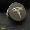 Car Sticker 2025 New Tesla Car  56mm Wheel Hub Center Caps For Tesla Model 3 Model Y Badge Cover Hubcaps for Tesla Model Y X S 2