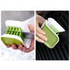 Car Seat Belt Cleaning Brush Double Sided U Type Automotive Safe Belt Washing Tool Folding Tray Sponge Blade Brush