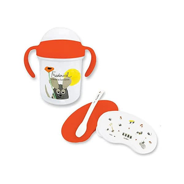 

K. Onishi Leo Lionni LL Gift Set (Straw Mug and Baby Food Container) Frederick RD LLA-2501