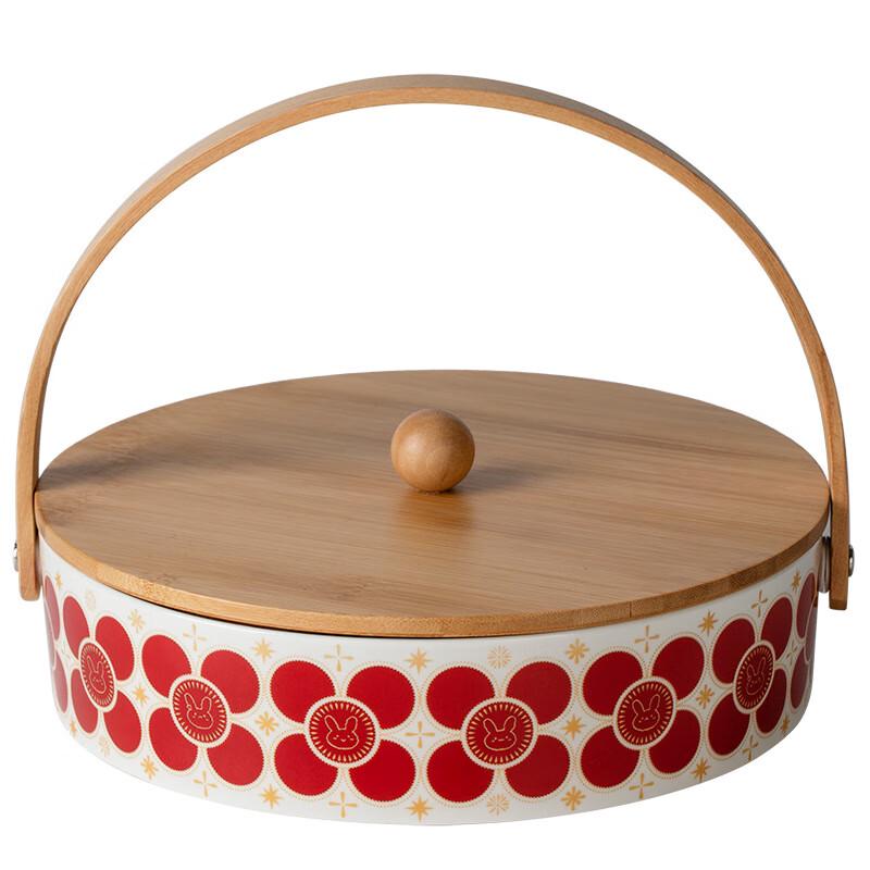 

LISM Chinese Style Ceramic Partitioned Serving Tray