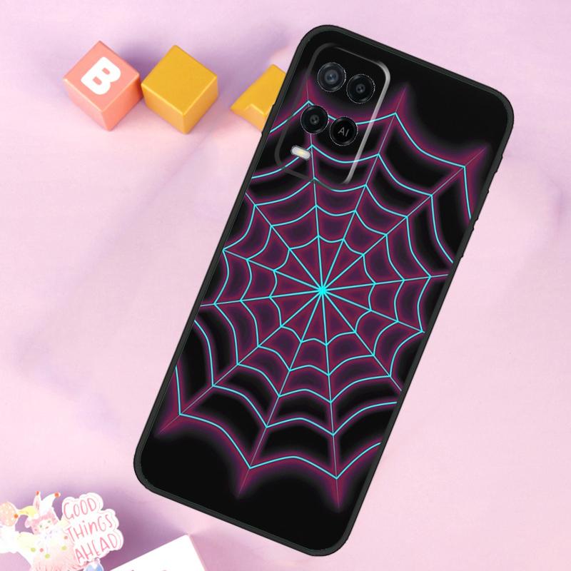 Spider Web Case For Oppo A54 A74 A94 A40 A60 A80 A18 A38 A58 A78 A98 A96 A76 A16 A15 A17 A57 A5 A6 Pro