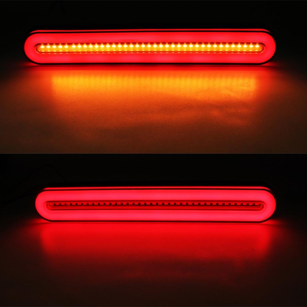 PC+ABS LED Brake Parking Light Rear Light Red+Amber