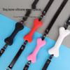 Silicone Dog Bone Ball Gag - Adult Female Training Toy
