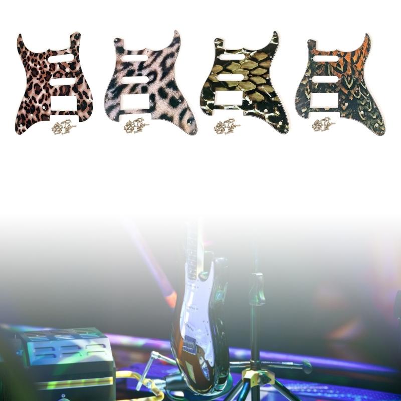 4-lagiges 11-Loch Gitarren-Bass-Schlagbrett Kratzschutz Pickguards für 6-Saiten Standard-Bassgitarre Musikinstrumententeil