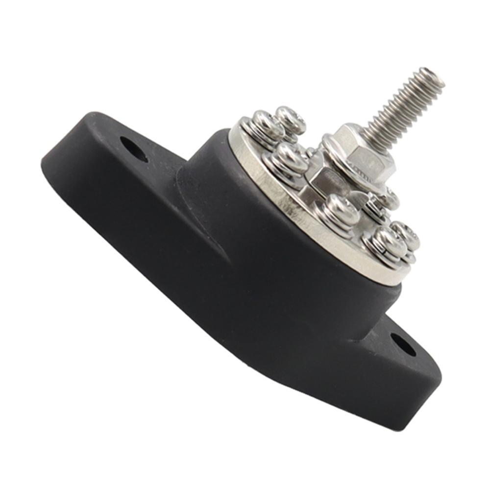 1 Set Battery Junction Post Bus Bar Power Distribution Block M6 Stud Terminal