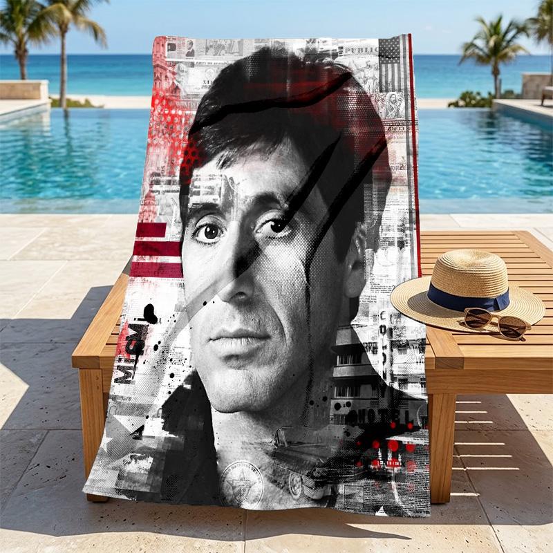 Al Pacino Stylish Digital Printing Beach Towel Quick Drying Absorbent Blanket For Beach Pool Gym Travel Christmas Gift C9211102
