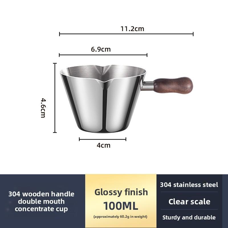 304 Stainless Steel Coffee Frother Pitcher Espresso Cup Coffee Utensil Food-grade Extraction Cup