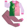 Children's Fashion Suit Skirt Round Neck Long Sleeve Top Pants