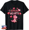 I Steal Hearts Cute Dinosaur Pink Dinosaur T-Rex Costume Unisex T-Shirt