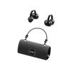 Fashionable Clip Wireless Headphones With Handbag‑,Open Ear Clip Earbuds,Cute Removable Earring Luxury Leather Texture,Bluetooth 6.0,Led Hd Display