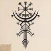 One Piece Handmade Norse Viking Wall Art Rune Decor Metal Craft Home Hanging Gift For Museum Nordic Mythology Theme Restaurant
