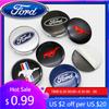 Neuer 2026 Autoaufkleber 4 Stück 3D 60mm Für Autoemblem Radnaben-Mittelkappe Abzeichen Abdeckungen Aufkleber Decals Styling Für Ford Mondeo Focus