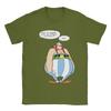 Men's Asterixes Speach Bubbles T Shirts Cartoon Obelixes 100% Cotton Tops Unique Short Sleeve Crewneck Tee Shirt Summer T-Shirt