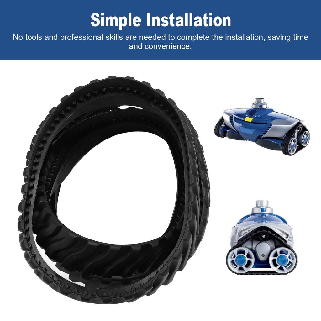 4pcs Pool Cleaner Tire Track Rubber Replacement Tire Track Wheel Belt for R0526100 for MX8 MX6
