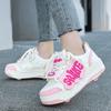 Boy/girls Sneakers with Wheels Four -wheel Sports Boots Wheel Skate Can Remove Student Skate Shoes