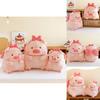 Adorable Pink Pig Plush Toy With Bow Perfect For Birthday Gifts And Collectibles