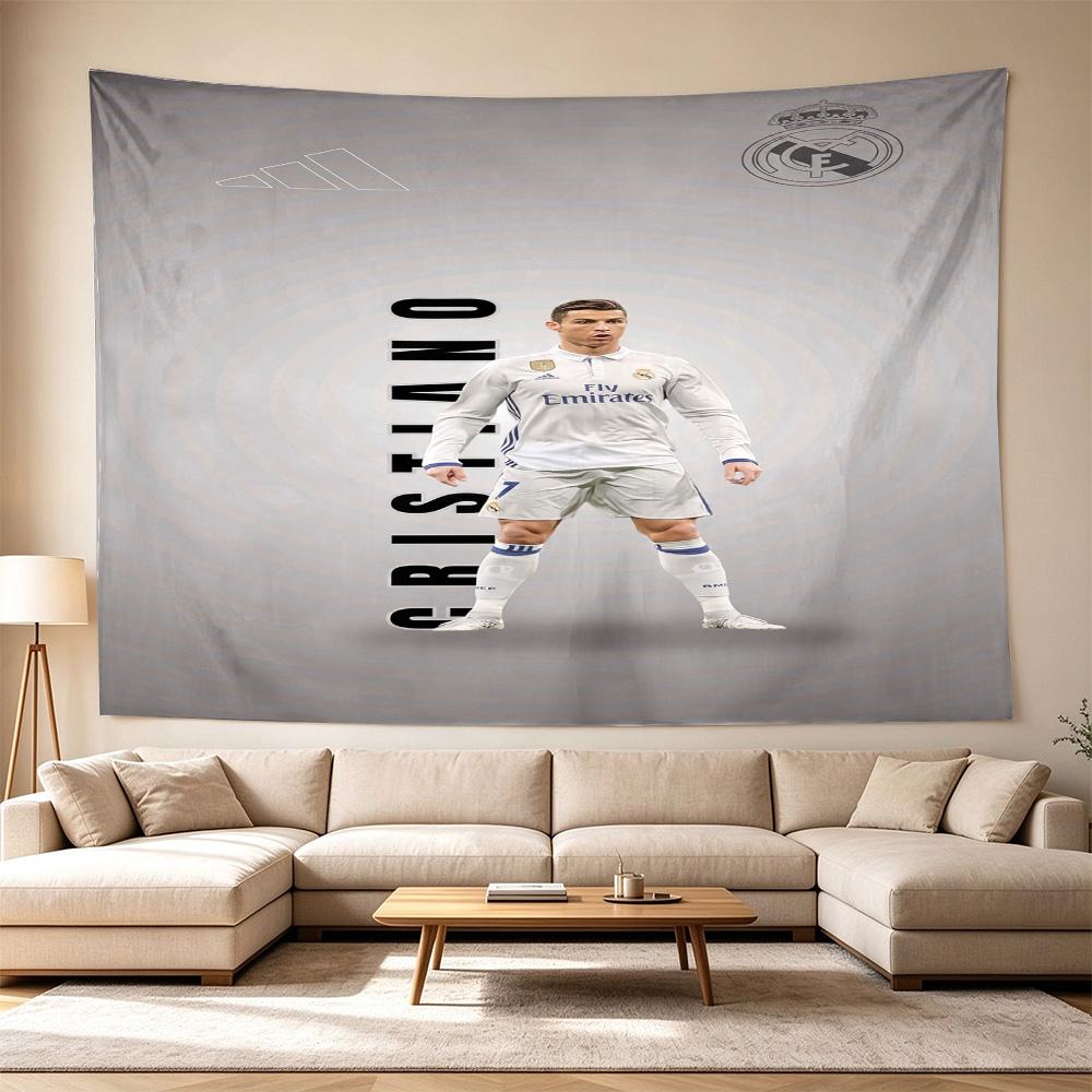 Ronaldo's Manchester Celebration Large Wall Tapestry,Ideal for Office Backdrops, Holiday Gifts, Home Decor (Living Room, Bedroom, Dorm, Parties), and