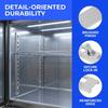 2 Set Refrigerator Shelf Pilaster Track With Plastic Round Clips Support Hooks For Freezer Hole Spacing 175mm Easy To Install