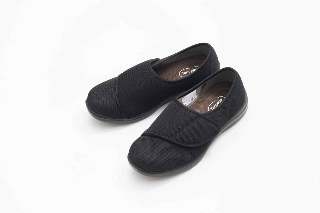 Lightweight Walk Black L 3E (Glitter) (23.0~23.5cm) (Width equivalent)
