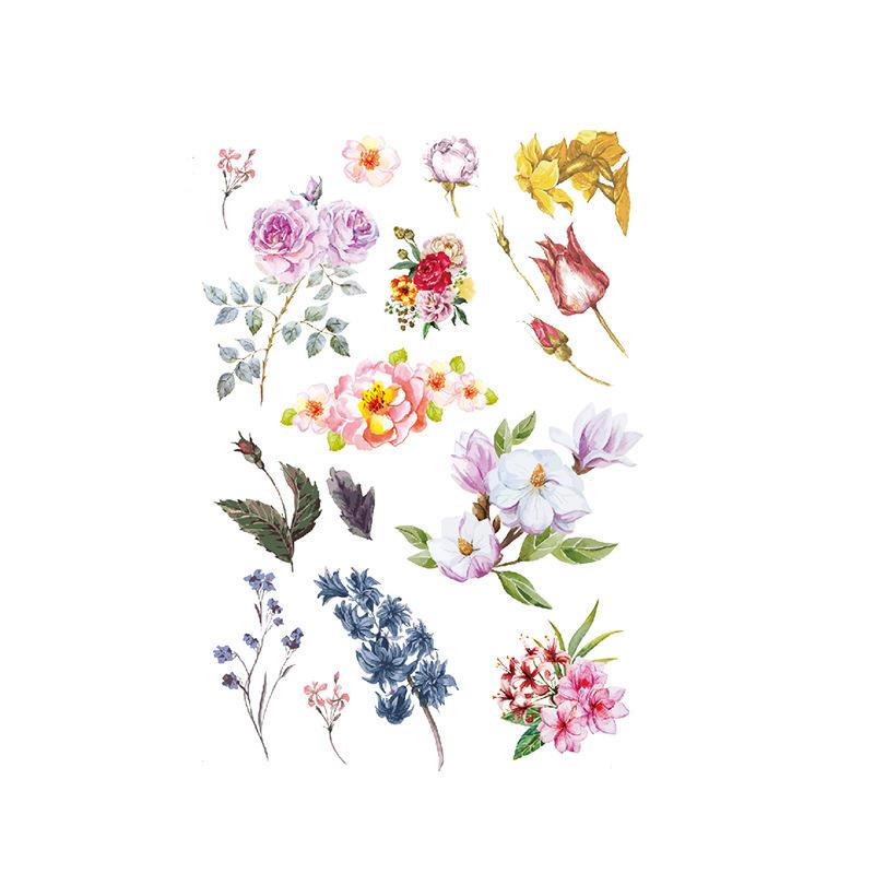 Elch Tattoo Aufkleber Schöne Frau Aquarell Wind Amazon Set Wasser Transfer Sexy Blume Arm Wasserdichter Tattoo Aufkleber