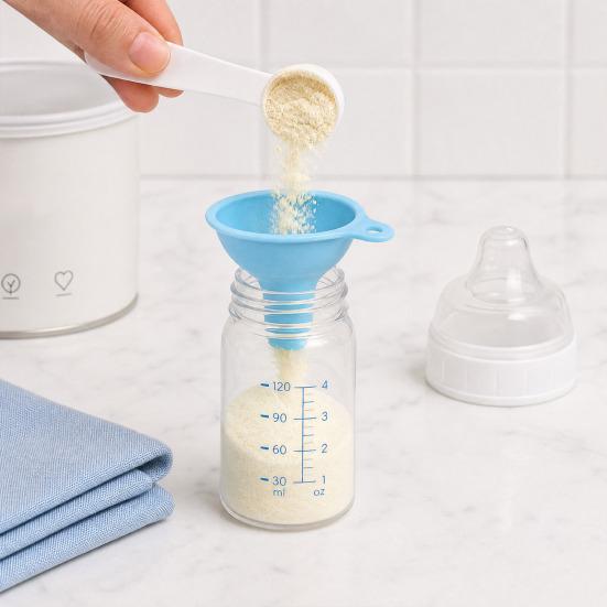 Entonnoir en Silicone pour Cuisine, Large Ouverture Petit Bec pour Huile Poudre de Lait Grains, Entonnoir Pliable de Qualité Alimentaire pour Liquides Marchandises Sèches