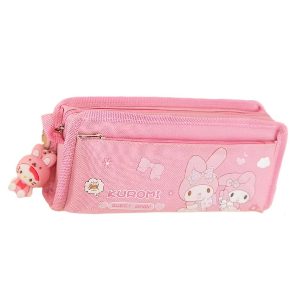 LYLIDIA My Melody Pen Pencil Pencil My Melody Pen Large Capacity Storage Makeup My Melody Stationery Storage For Elementary School Junior High School