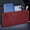 Scratch Resistant Multi-Functional Hanging Bag PU Leather Car Sundries Box  Card Bill Storage