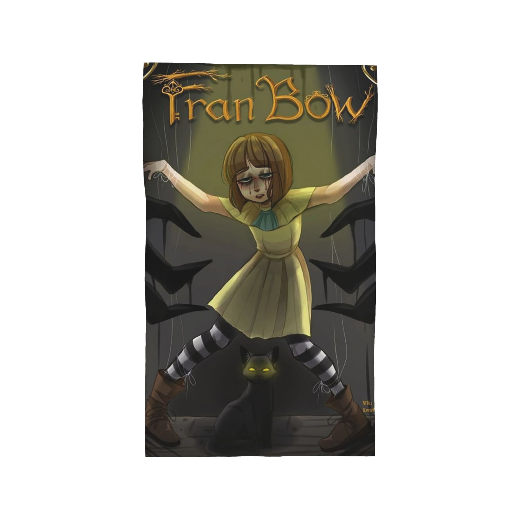 

Fran Swedish Horror Adventure Game Bow Soft Face Towel Quick Dry Pool Bath Cotton Towels Absorbent W40*H60(CM)