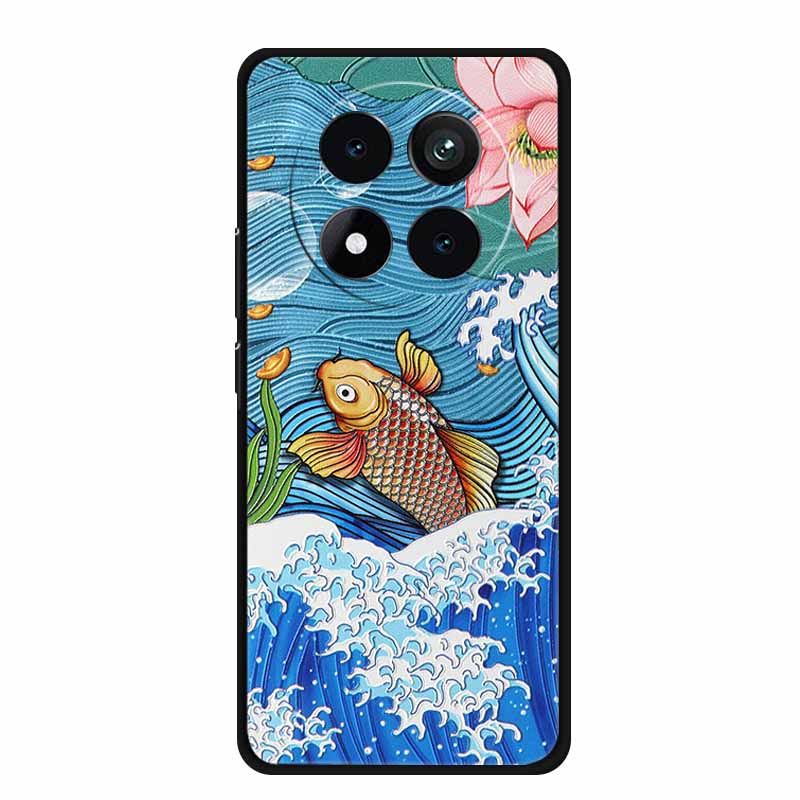 3D Emboss Case For Xiaomi Redmi Note 15 Phone Case Flowers Black Silicone Soft Back Cover Coque For Redmi Note 15 Pro Plus Case