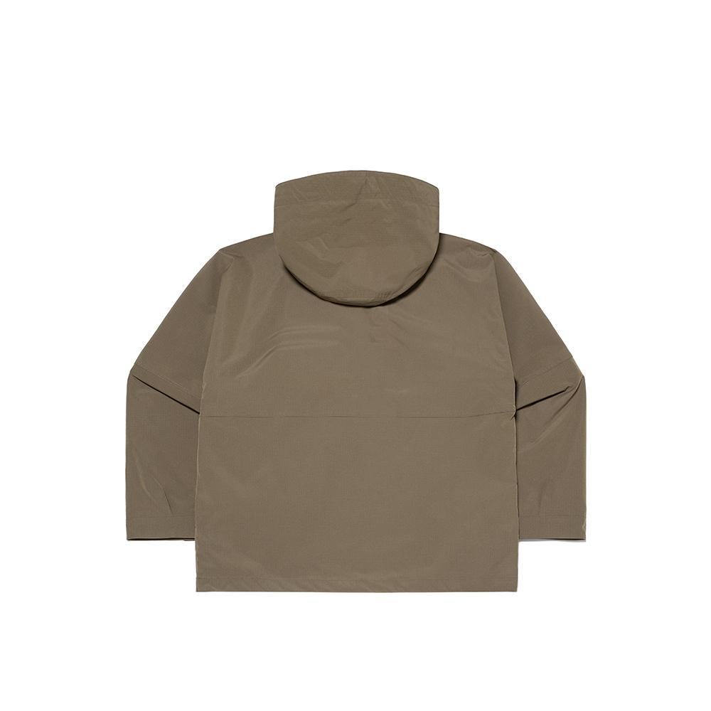 Kodak Essentials Logo Patch Hooded Anorak Brown