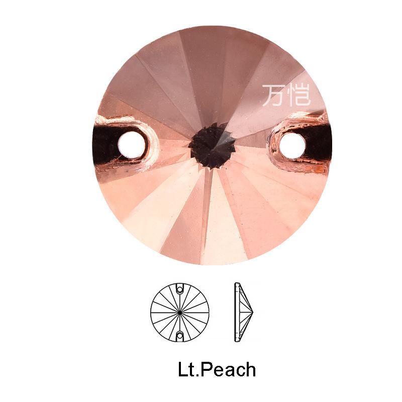 Diy Crystal Glass Hand Sewn Drill Round Clothing Wedding Dress Creative Jewelry Accessories Satellite Hand Sewn Drill