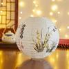 Flower Letter Printed Festival Lantern Bamboo Paper Hanging Chinese Lantern Antique Fu Character Paper Lantern Shopping Mall